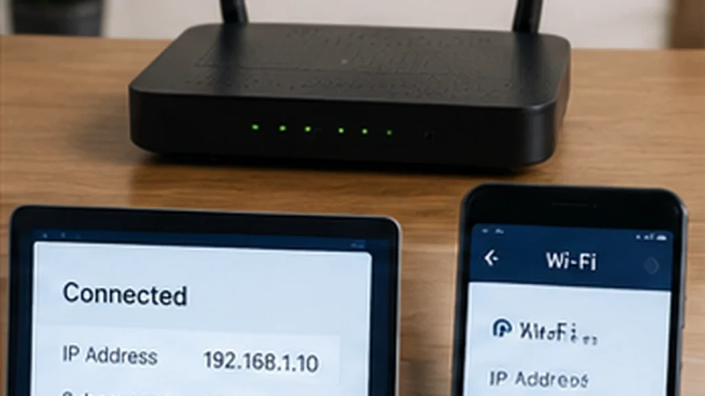 Realistic networking scene illustrating public vs private IP address